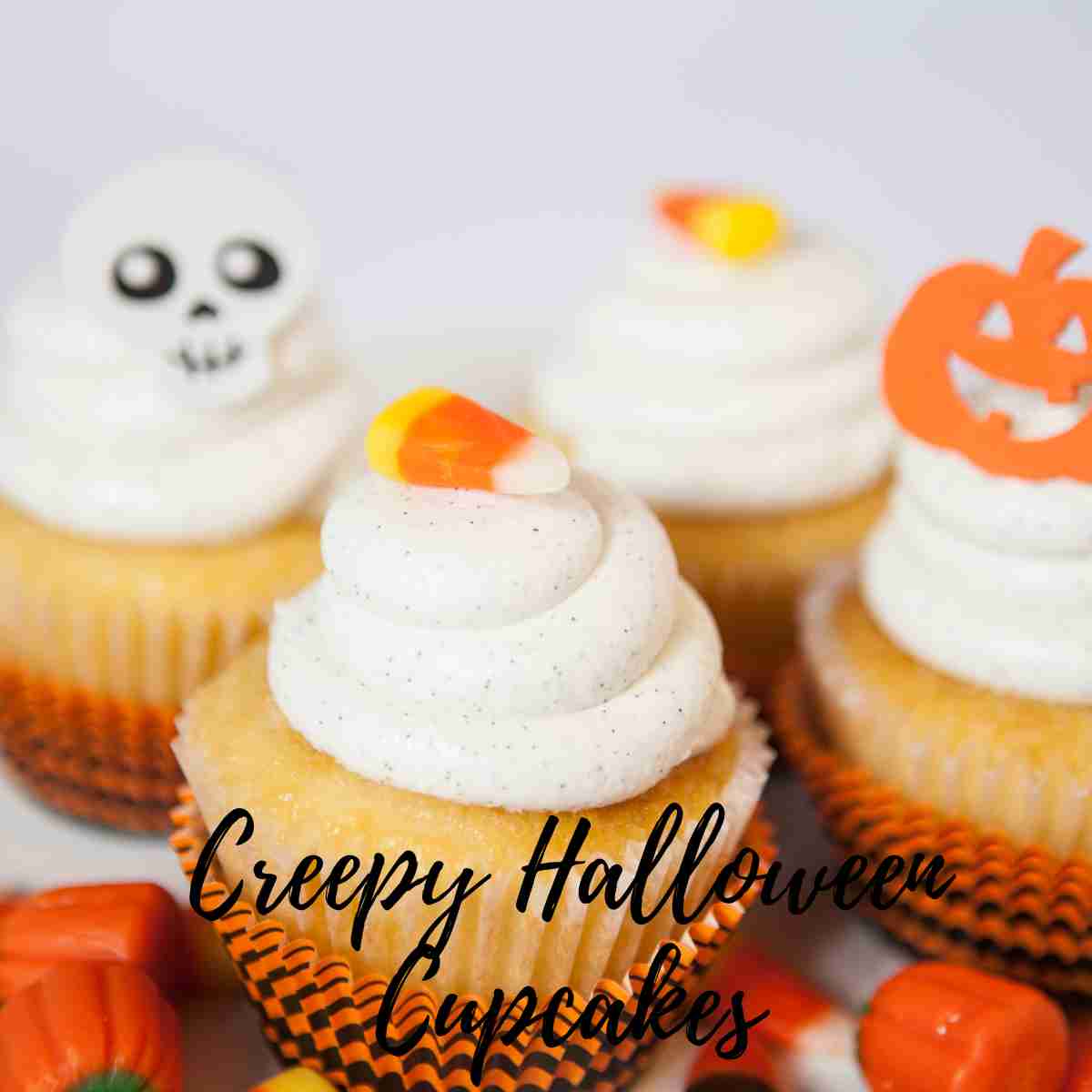 Creepy Halloween Cupcakes